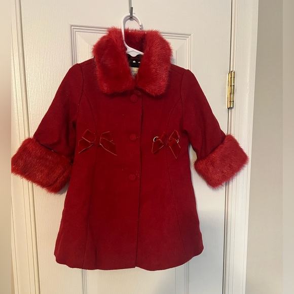 18M Children’s Palace Red Formal Coat Darling Dressing for Little Princesses! 👑 - Picture 8 of 12